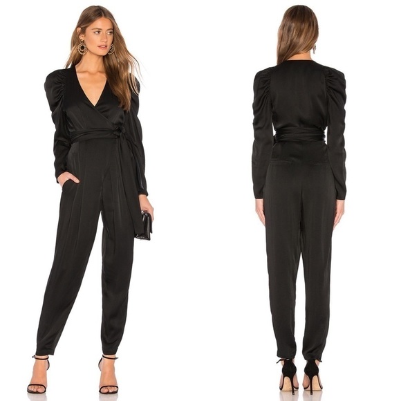 A.L.C. Christian Puff Sleeve Jumpsuit 0 - Picture 1 of 12